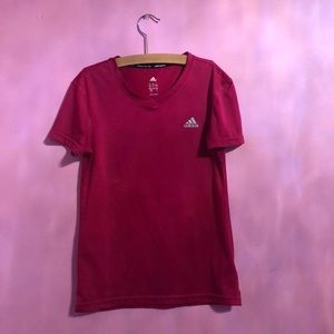 Adidas V-neck dry fit work out T